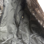 Vintage Brown Striped Mink Fur Coat