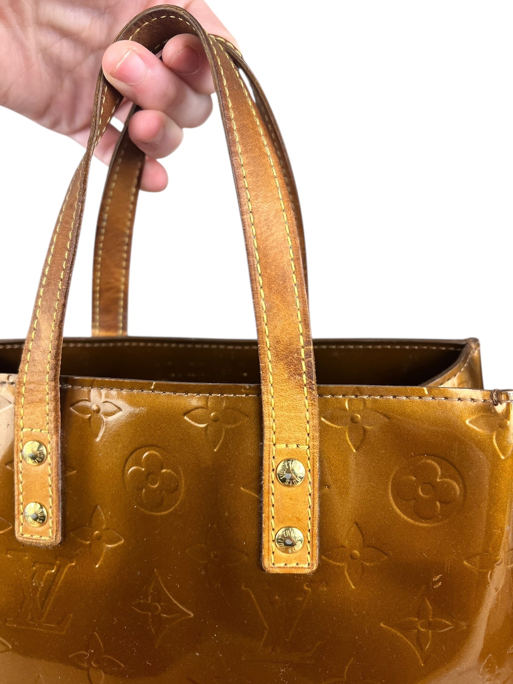 Louis Vuitton Monogram Vernis Bronze Reade PM
