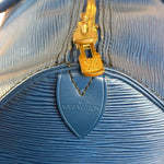 Louis Vuitton Blue Epi Leather Keepall 45