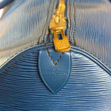 Louis Vuitton Blue Epi Leather Keepall 45