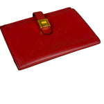 Hermes Red Leather Saumur Diane Boxcalf Cardholder