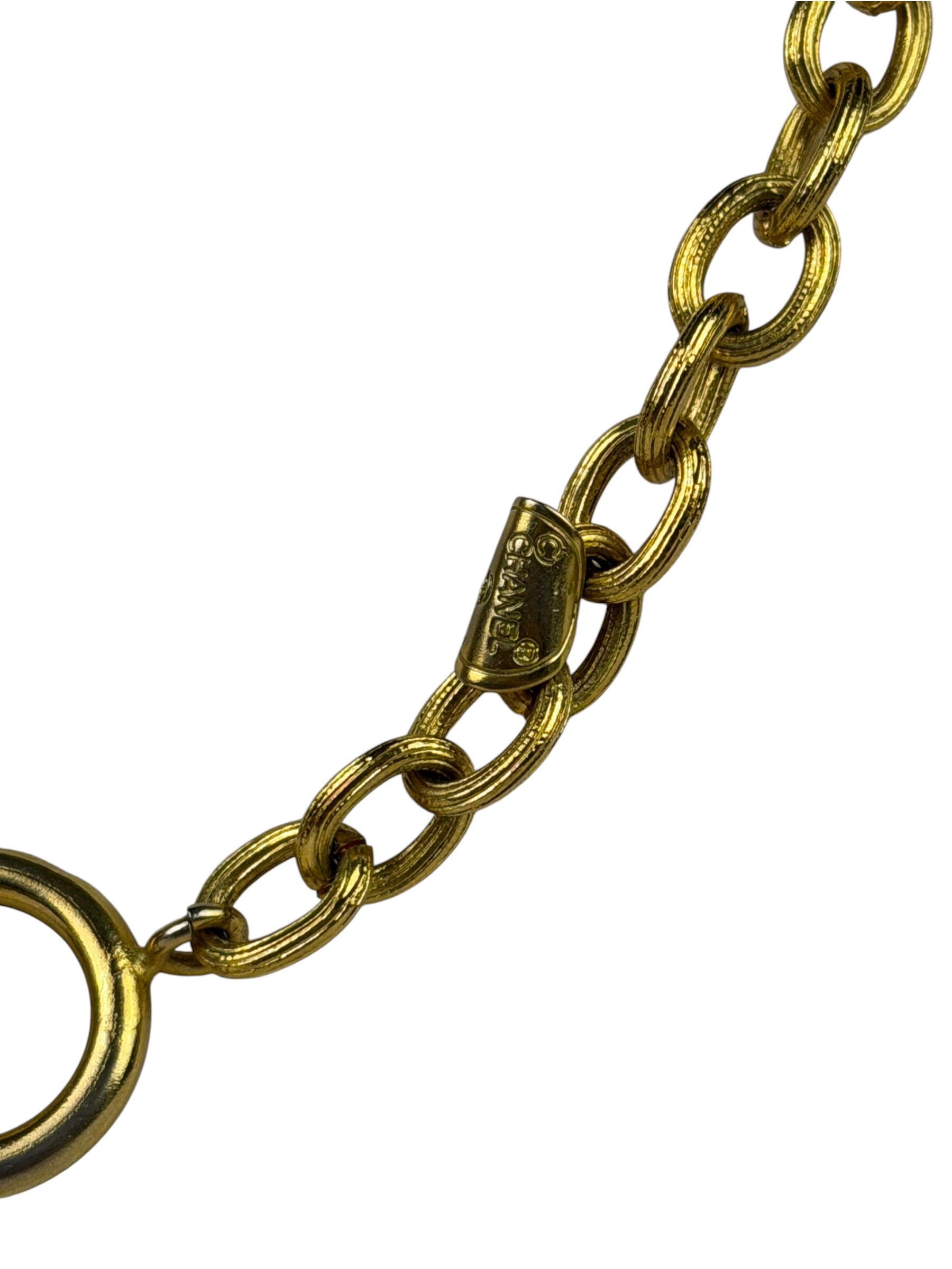 Chanel CC/Lion Logo Chain Pendant Necklace