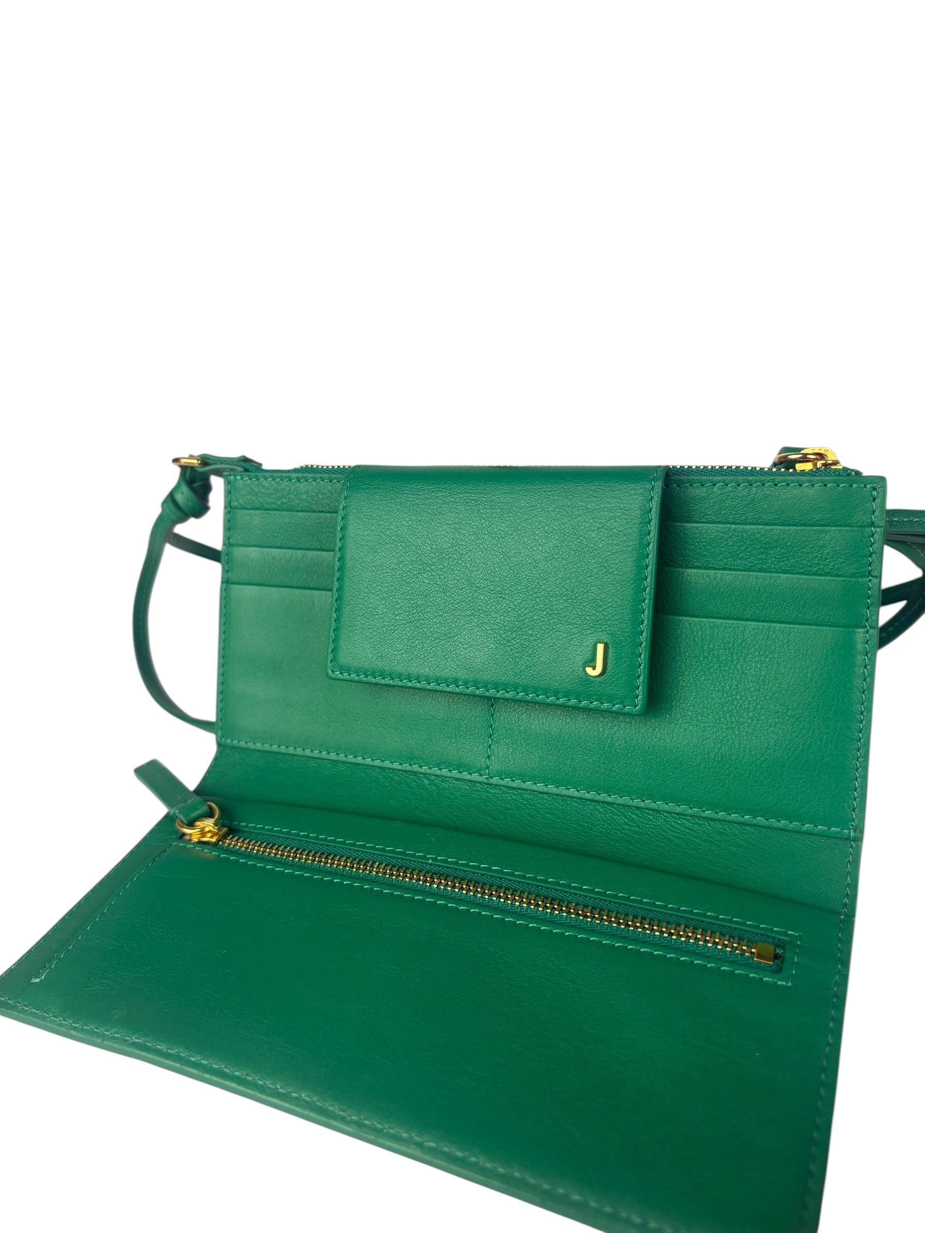 Jacquemus Green Le Pichoto Leather Shoulder Bag