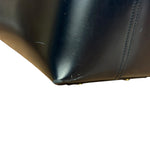 Saint Laurent Black Leather Shopping Tote Bag