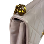 Chanel Light Lilac Calfskin Leather Quilted Flap Chain Bag