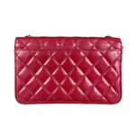 Chanel Dark Fuchsia Quilted Leather Flap Bag 2019