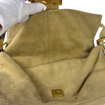 Fendi Beige Suede/Leather Trim Baguette