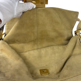 Fendi Beige Suede/Leather Trim Baguette