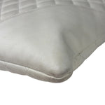 Chanel White Calfskin Quilted Python-Embossed Ligne Cambon Flat Tote Bag 2004