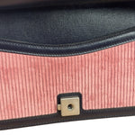 Gucci Pink Leather Trim Dionysus Corduroy Shoulder Bag