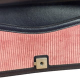 Gucci Pink Leather Trim Dionysus Corduroy Shoulder Bag