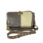 Fendi Colorblock Leather Two-Way Flap Bag