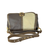 Fendi Colorblock Leather Two-Way Flap Bag
