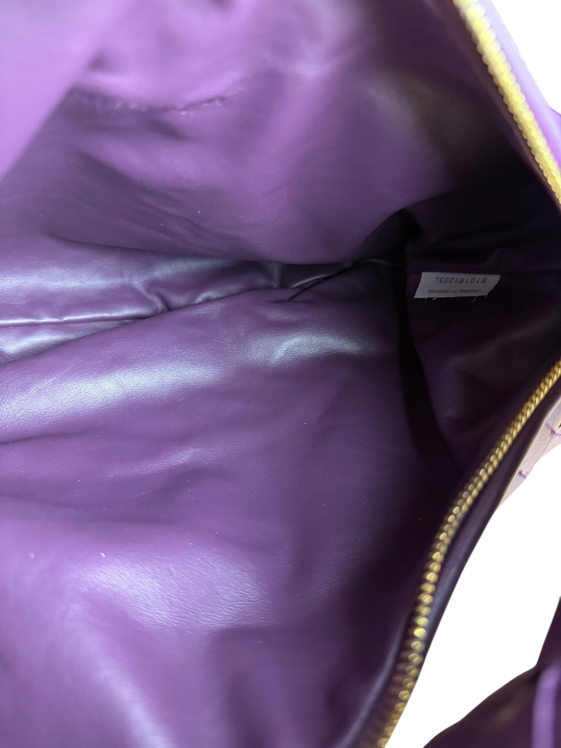 Bottega Veneta Purple Nappa Intrecciato Leather Jodie Hobo