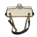 Gucci GG Marmont Cream & Navy Flap Bag