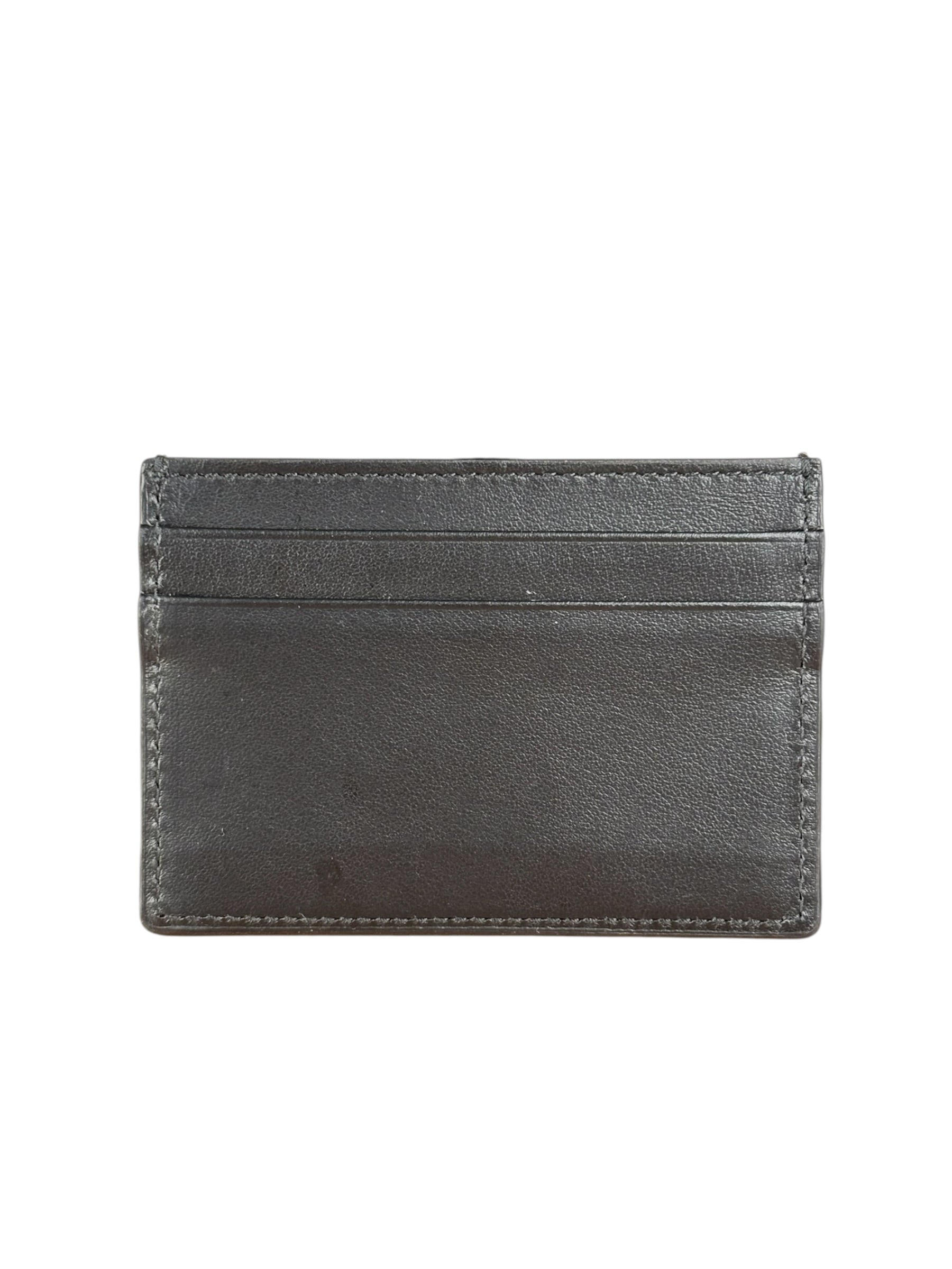 Gucci Vintage Black Leather Card Holder