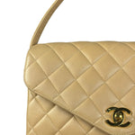 Chanel M Beige Lambskin Envelope Flap 1997