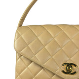 Chanel M Beige Lambskin Envelope Flap 1997