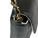 Chanel Black Chocolate Bar East West Flap Bag 2002