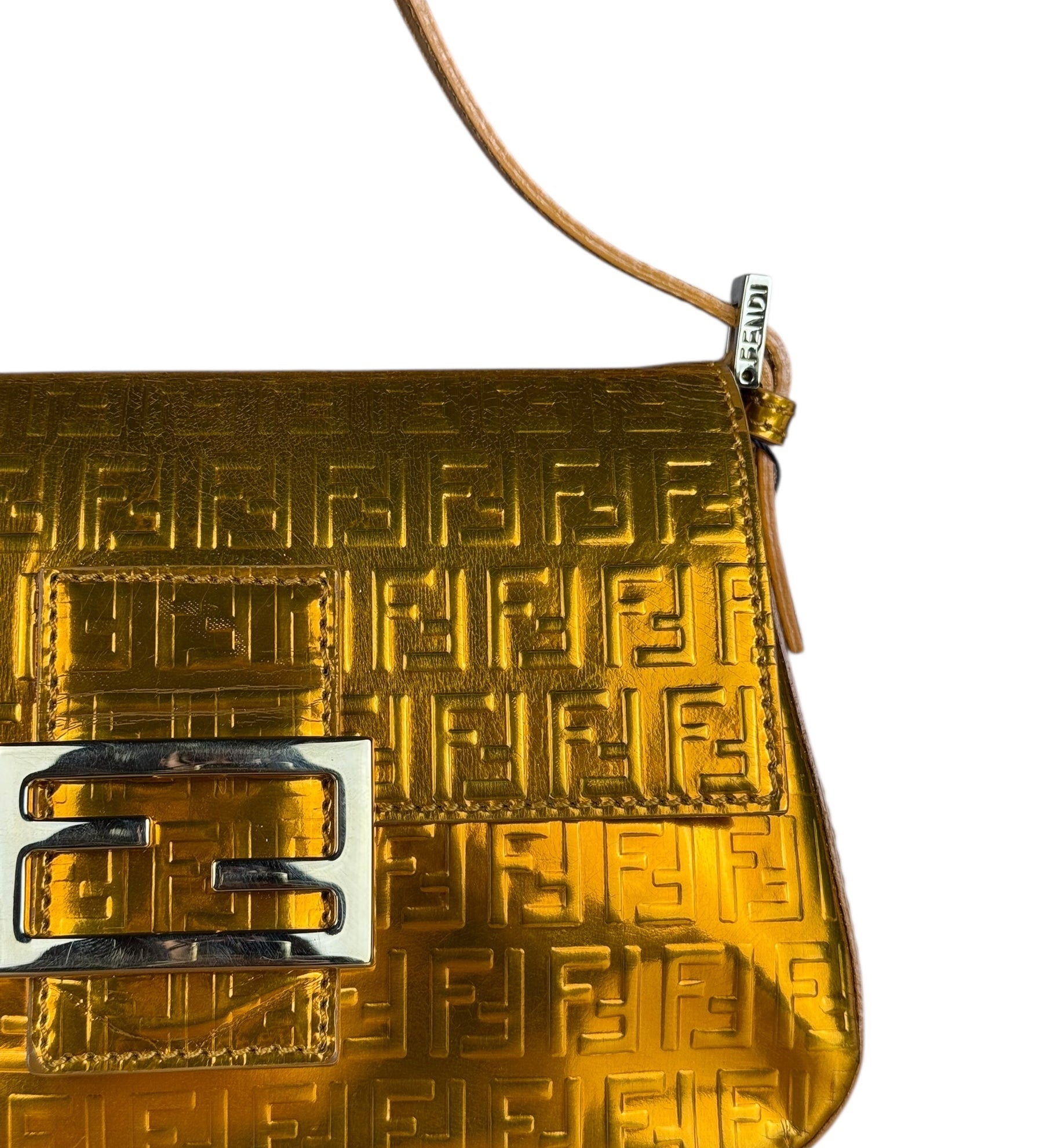 Fendi Metallic FF Mini Mamma Baguette