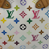 Louis Vuitton White Murakami Greta Hobo Shoulder Bag