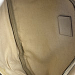 Gucci Ivory Leather Logo Print Belt Bumbag