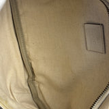 Gucci Ivory Leather Logo Print Belt Bumbag