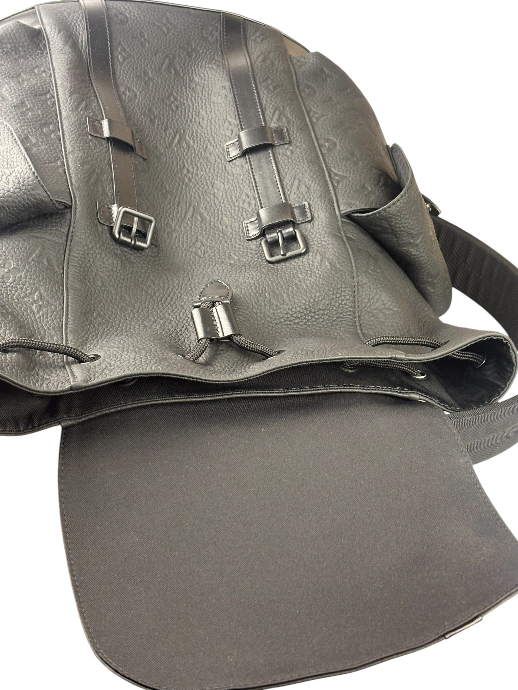 Louis Vuitton Monogram Taurillon Christopher MM Backpack