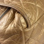 Chanel Gold Quilted Lambskin Lady Braid Flap Bag 2005