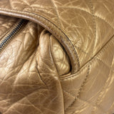 Chanel Gold Quilted Lambskin Lady Braid Flap Bag 2005