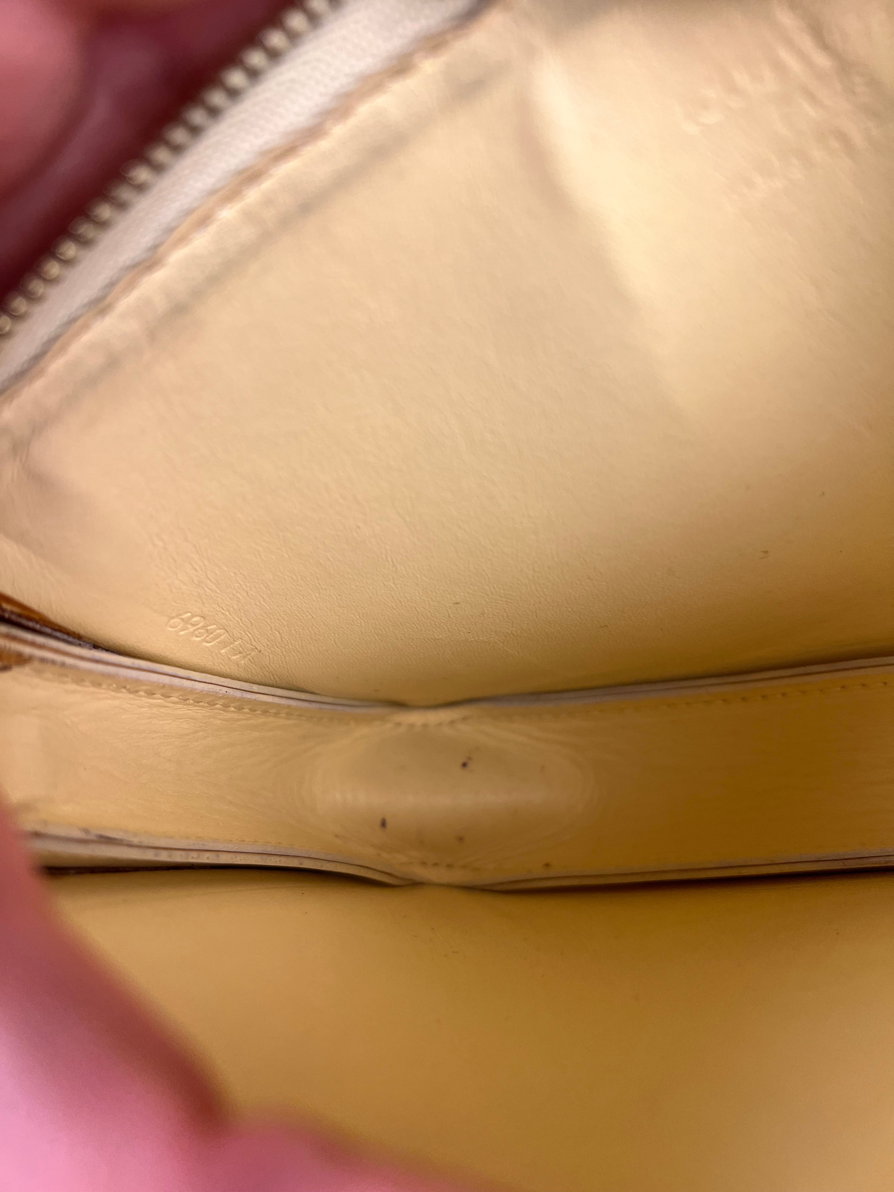 Louis Vuitton Yellow Monogram Vernis Lexington Pochette