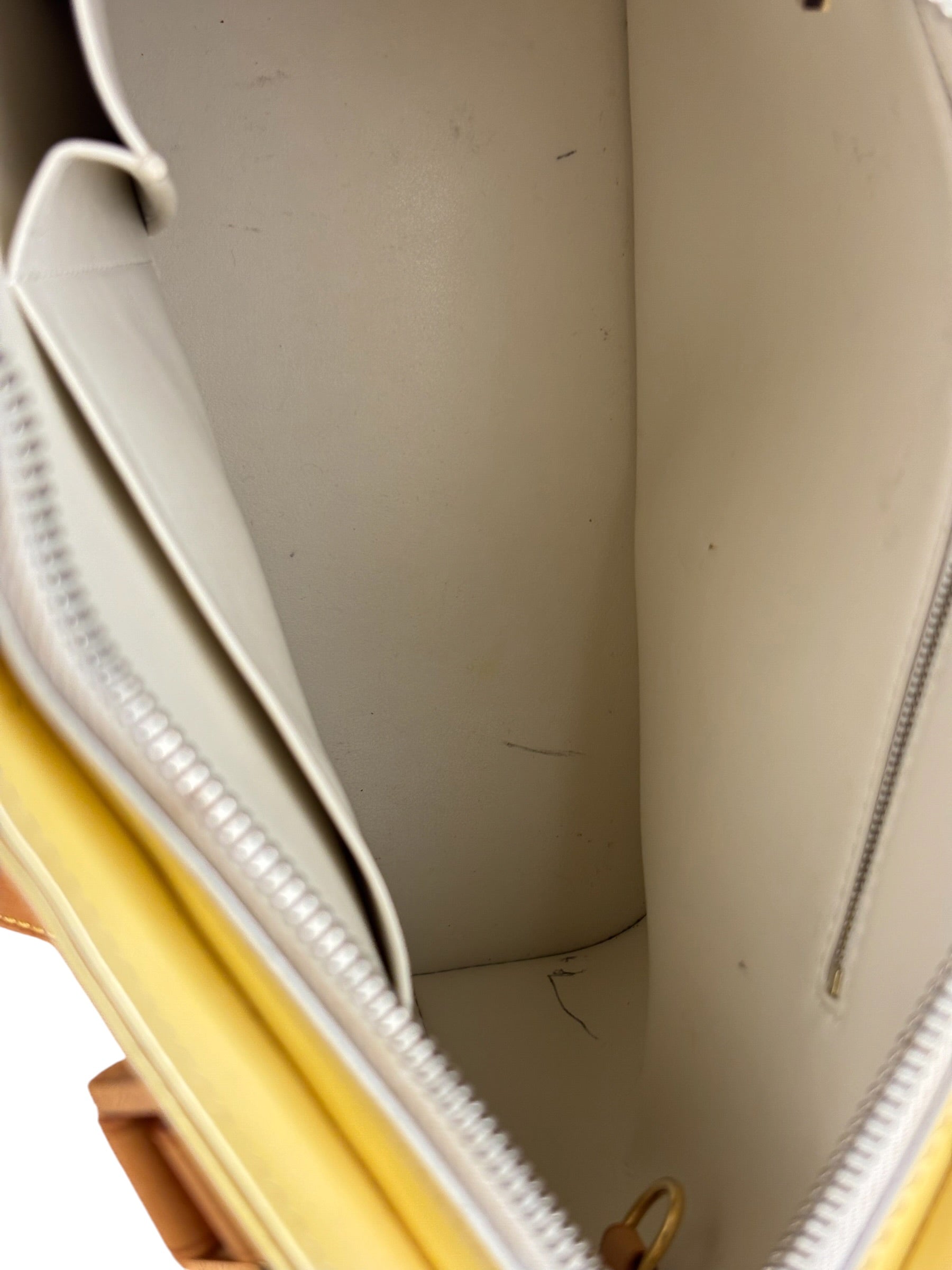 Louis Vuitton Yellow Vernis Houston Tote MM