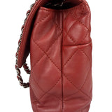 Chanel Red Qulited Leather Flap Shoulder Bag 2011
