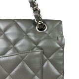 Chanel Grey Hue Caviar Quilted Jumbo Flap Bag 2010