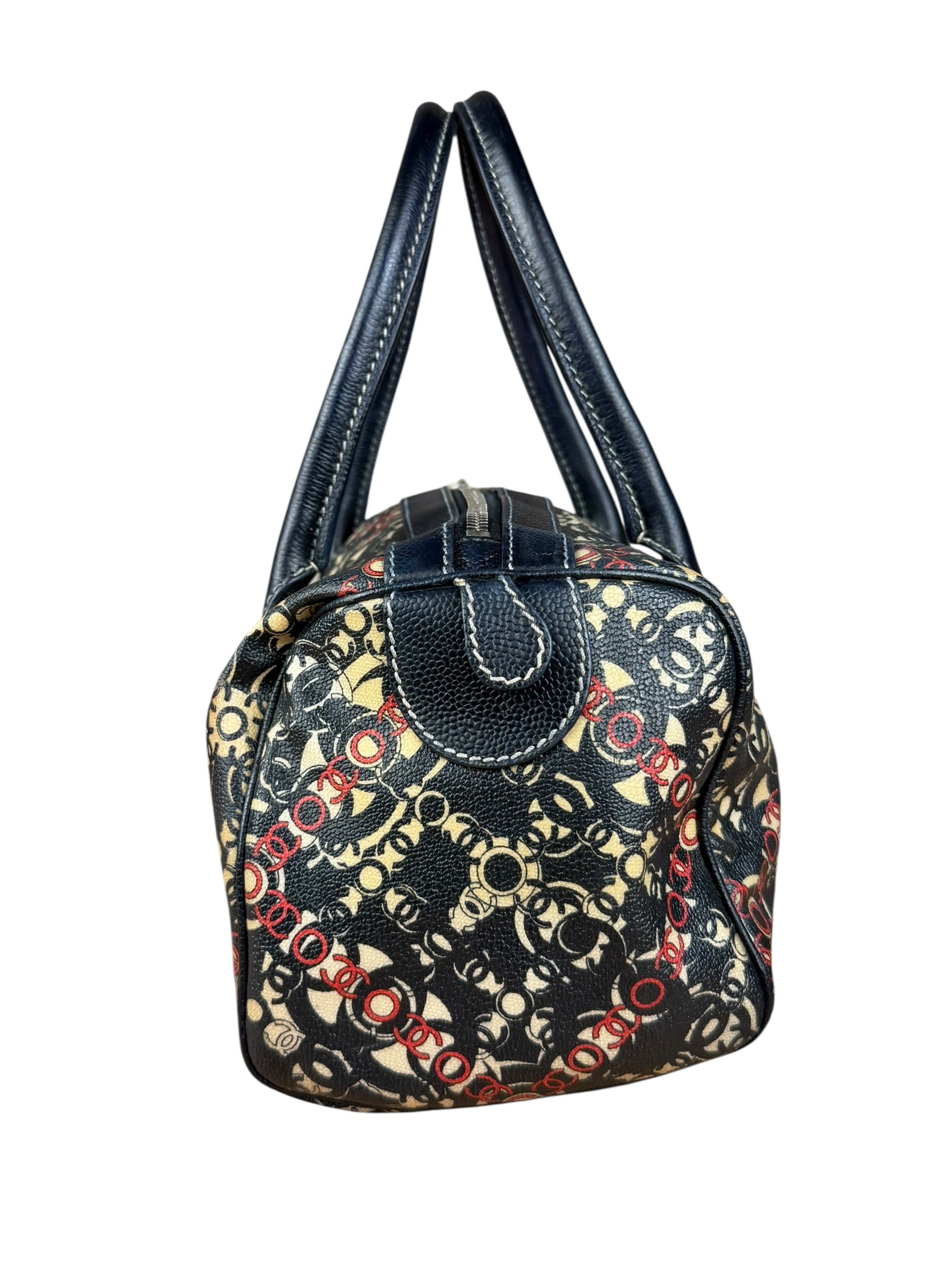 Chanel Vintage Coco Optic Bowler Bag 2006