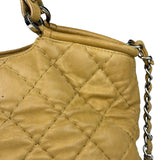 Chanel Beige Iridescent Quilted Leather 2Way Sea Hit Tote 2012