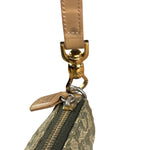 Christian Dior Vintage Olive Green Oblique Saddle Pochette
