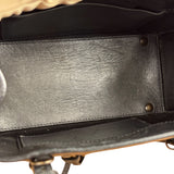 Balenciaga Black Leather papier A4 Tote Bag