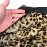 Emba Vintage Cheetah Print Fur Reversible Coat