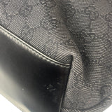 Gucci GG Black Canvas Capri Chain Tote Bag