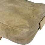 Fendi Beige Suede/Leather Trim Baguette