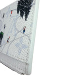 Louis Vuitton White Leather Ski Double Card Holder