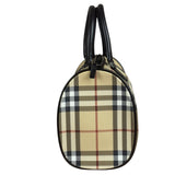 Burberry Leather Trim House Check Small Speedy Handbag