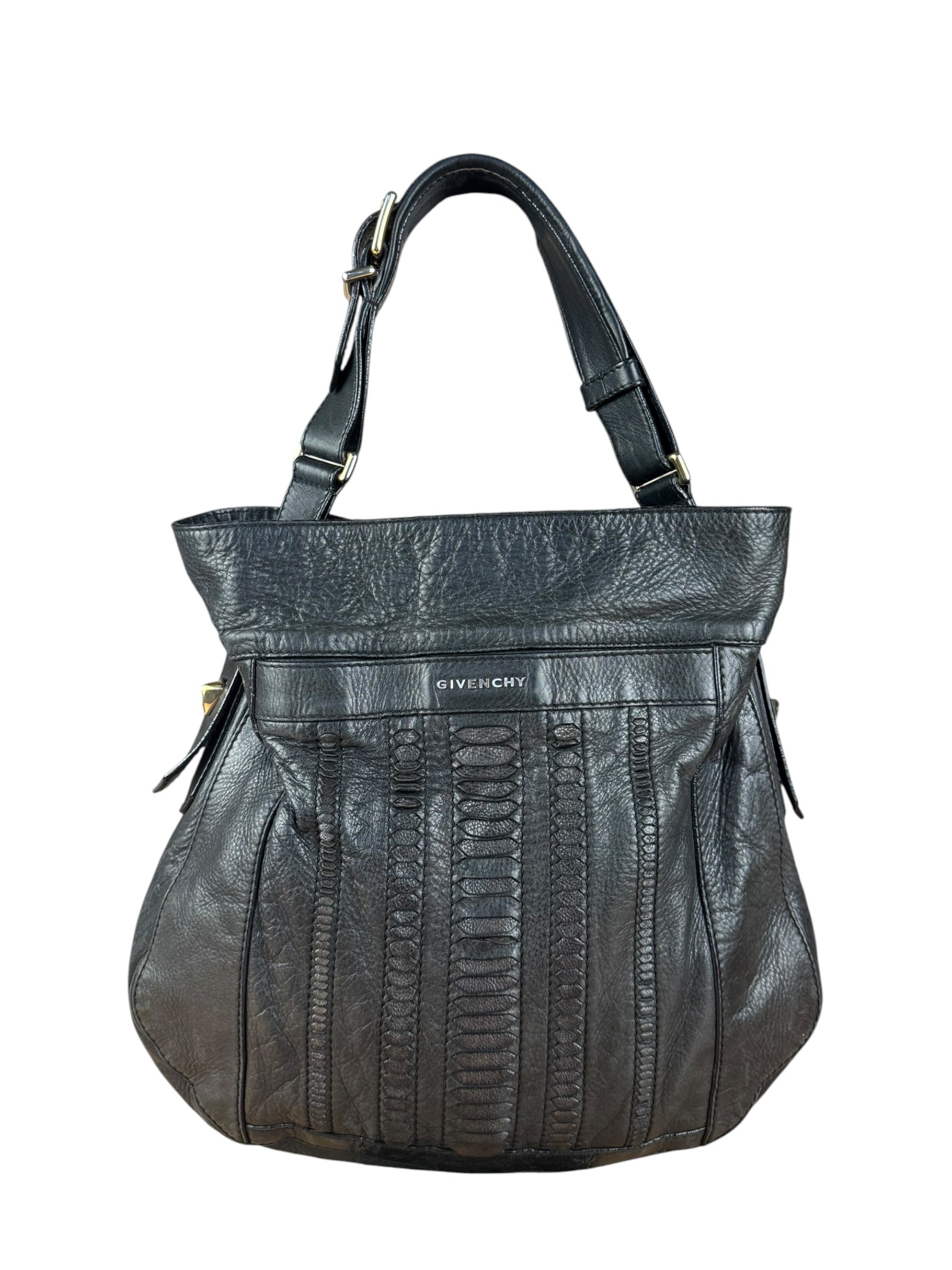 Givenchy Black Leather Hobo Bag