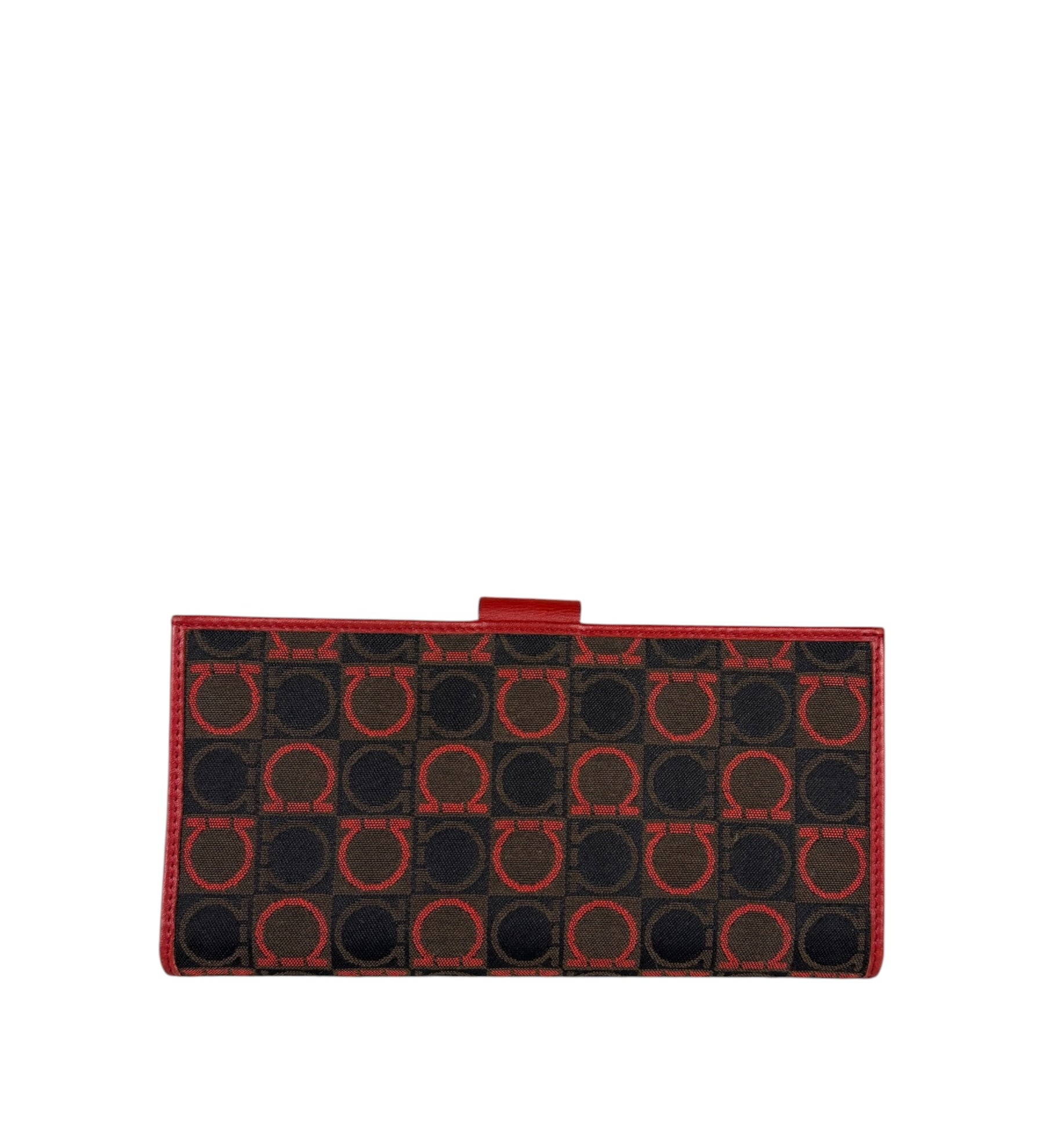 Salvator Ferragamo Vintage Multicolor Logo Long Wallet