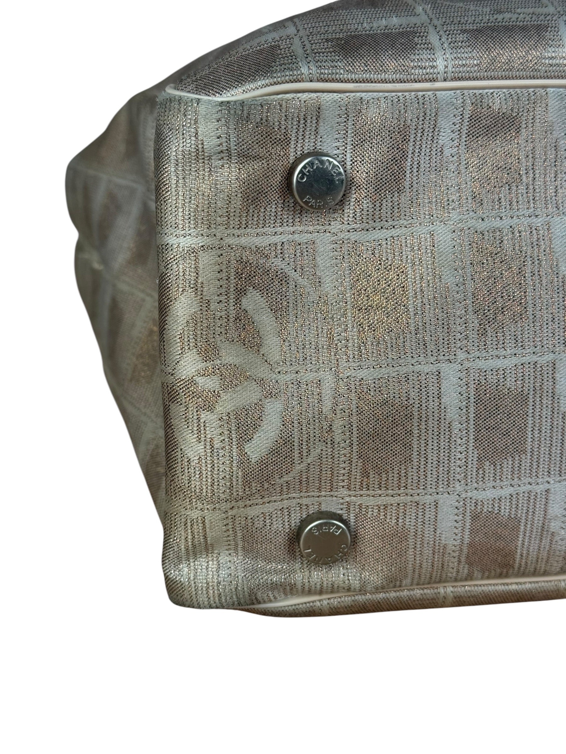 Chanel Pink Metallic Travel Line Tote