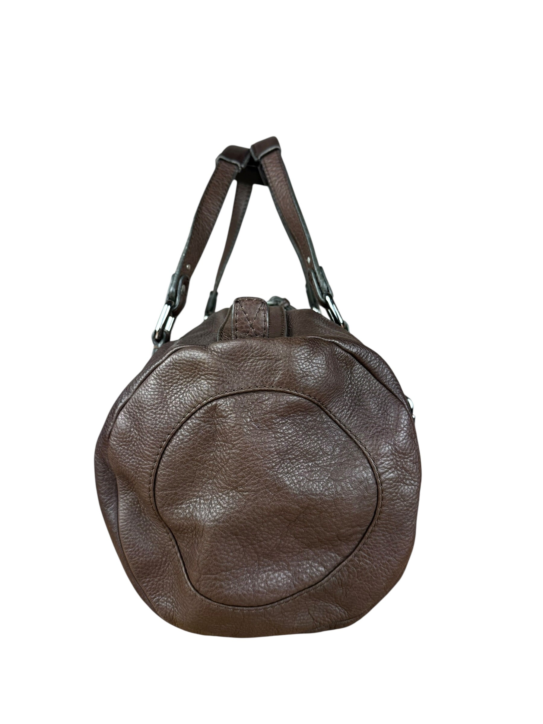Chloé Brown Leather Mr. Paddington Boston Bag