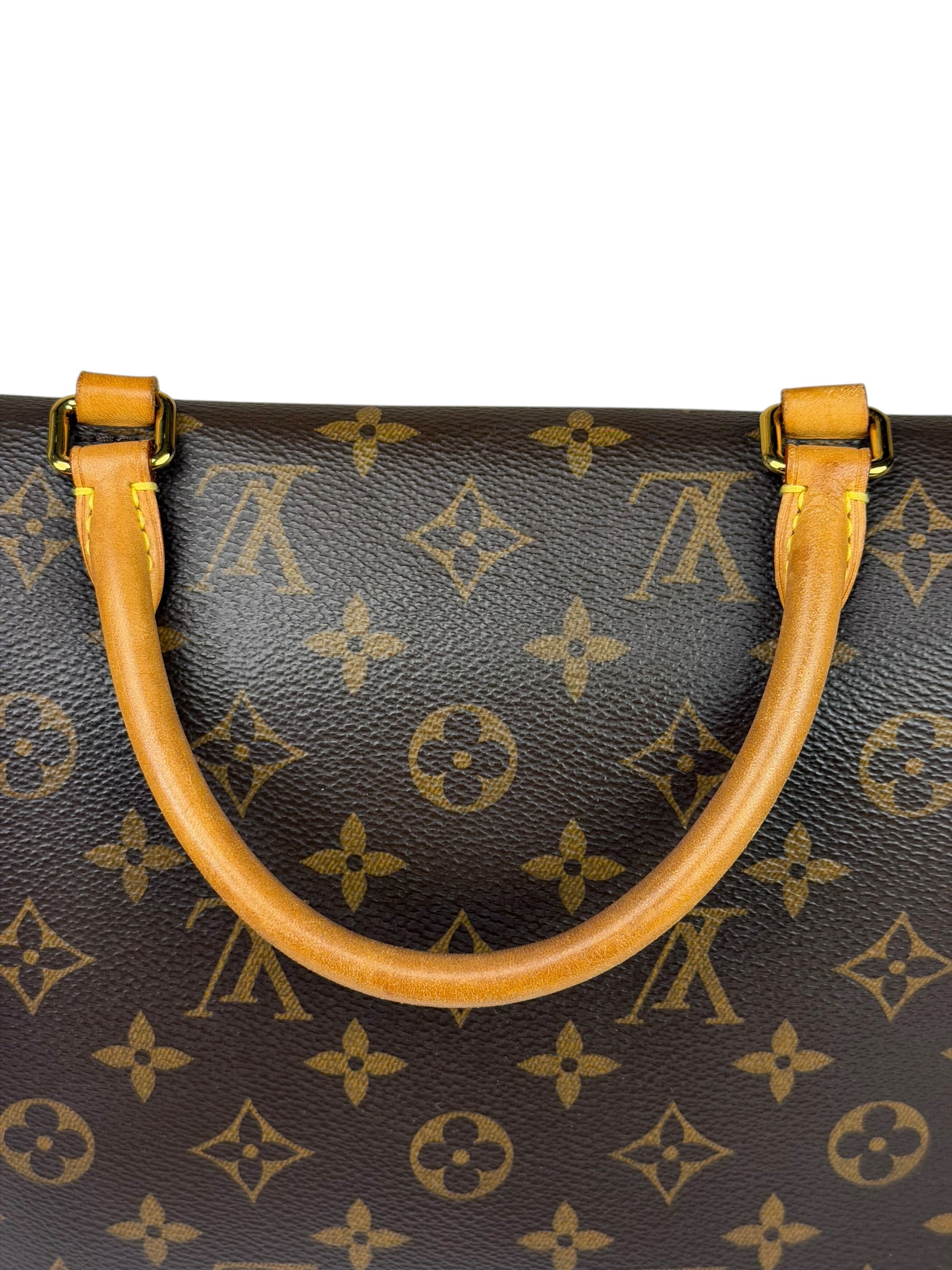Louis Vuitton Black Leather/ Monogram Marignan 2Way Bag