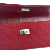 Chanel Dark Red East West Chocolate Bar Patent Trim Handbag 2002-03