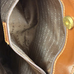 Burberry Vintage Brown Leather  Haymarket Canvas House Check Tote Bag